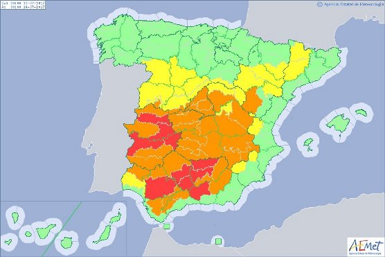 Pronostican temperaturas de 47ºC — España