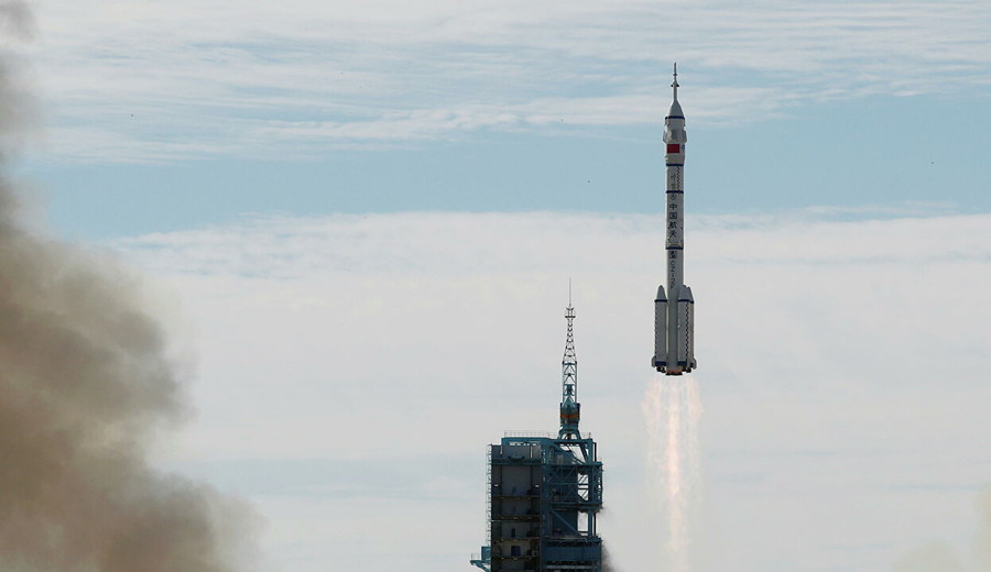 imagen de La nave espacial china Shenzhou-12 se acopla al módulo Tianhe