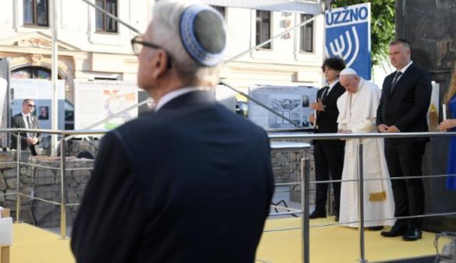 imagen de El papa condenó el odio "en nombre de Dios" contra los judíos de Eslovaquia