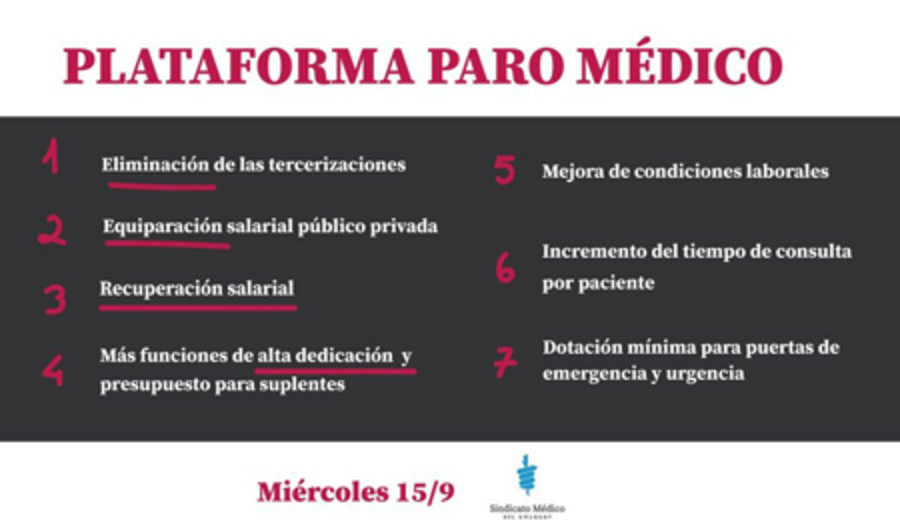 imagen de Presidenta del SMU, Zaida Arteta, sobre paro de hoy 15 de setiembre