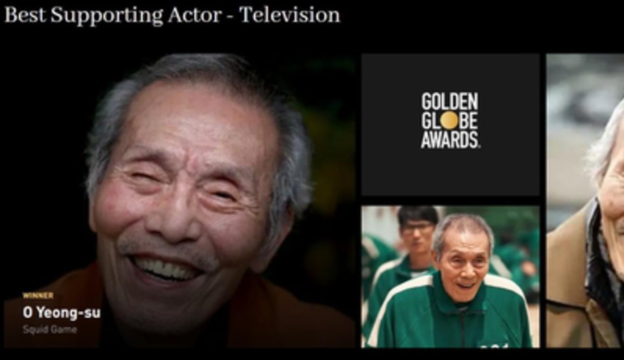imagen de Actor surcoreano gana Globo de Oro al mejor actor secundario en una serie televisiva por 'El juego del Calamar'