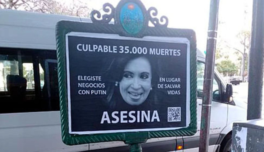 imagen de La trama secreta de los afiches contra Cristina Kirchner