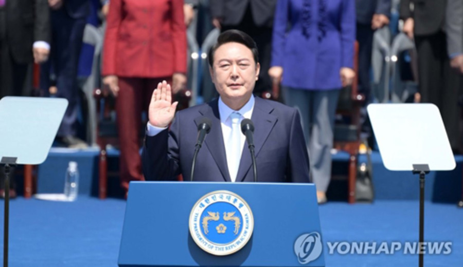 imagen de Juró ayer Yoon, nuevo presidente de Corea del Sur