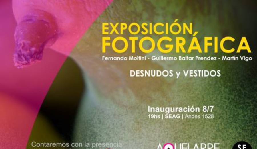 imagen de Desnudos y vestidos, exposición fotográfica en AQUELARRE