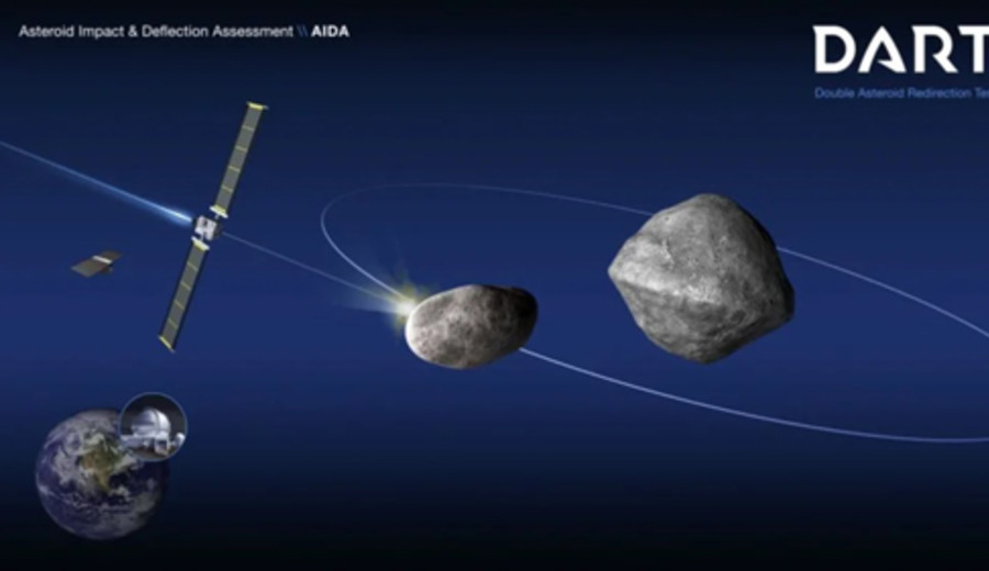 imagen de La NASA estrellará una nave espacial contra un asteroide para desviar su curso