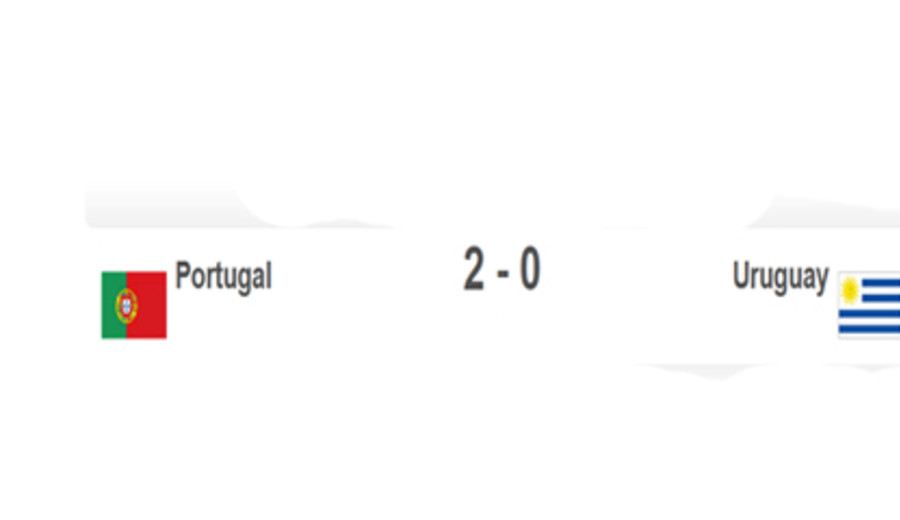 imagen de Uruguay perdió 2-0 con Portugal en Lusail