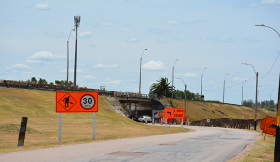 imagen de Desvío en ingreso a Canelones desde el sur por obras