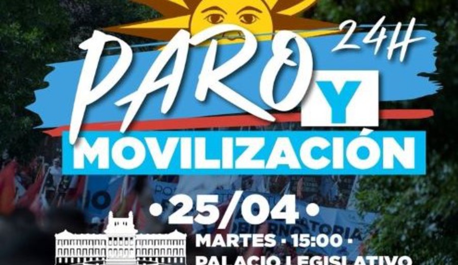 imagen de Paro general este martes 25 contra la reforma jubilatoria