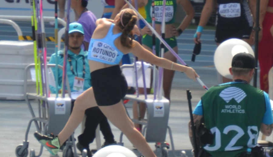 imagen de Sudamericano Sub20: Manuela Rotundo ganó medalla de oro en jabalina con un lanzamiento de 56,25 mts