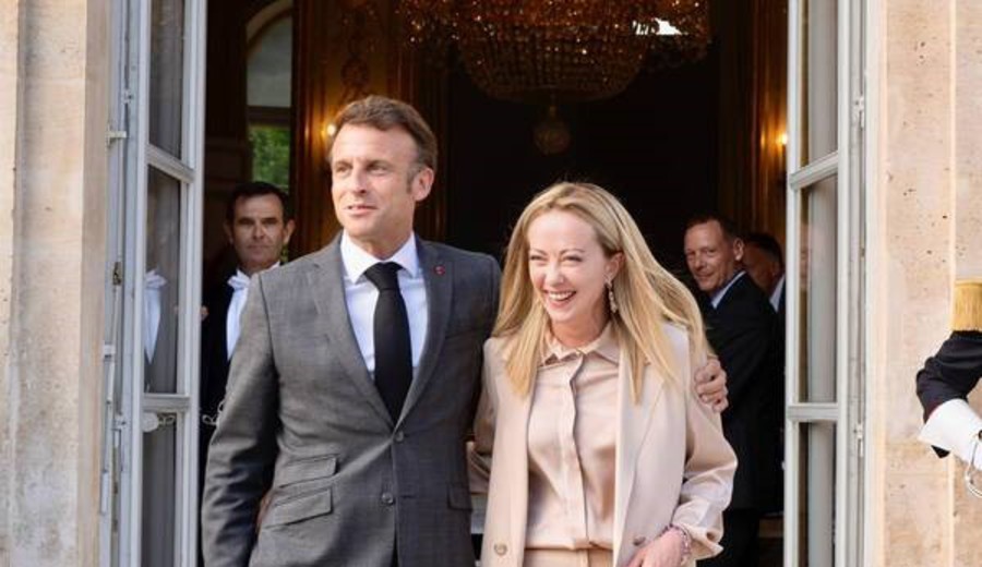 imagen de Deshielo entre Meloni y Macron
