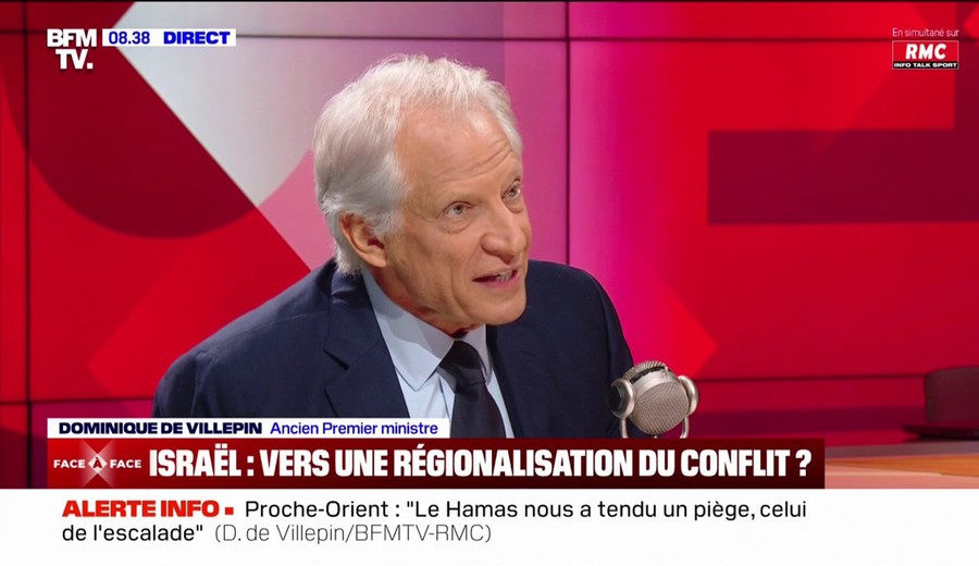imagen de Entrevista a Dominique De Villepin, ex Primer Ministro de Francia, sobre Gaza: “Hamás nos ha tendido una trampa”