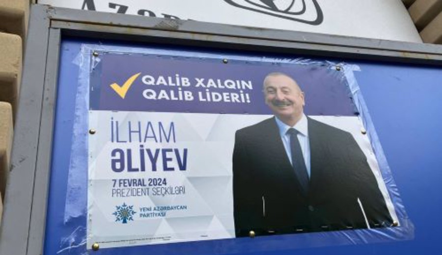 imagen de Ilham Aliyev se impone en las elecciones de Azerbaiyán con más de un 92 por ciento de los votos