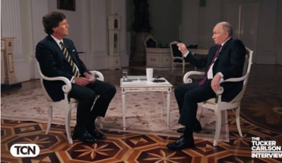 imagen de Tucker Carlson entrevista a Vladímir Putin: lo más destacado