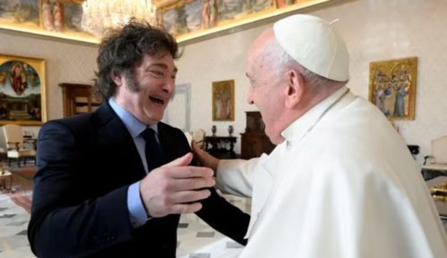 imagen de Milei: “El Papa es la persona más importante de la Argentina”