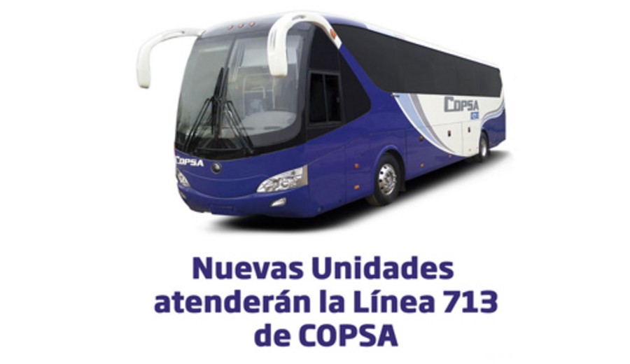 imagen de La línea 713 de COPSA modificará las unidades que cubren su recorrido