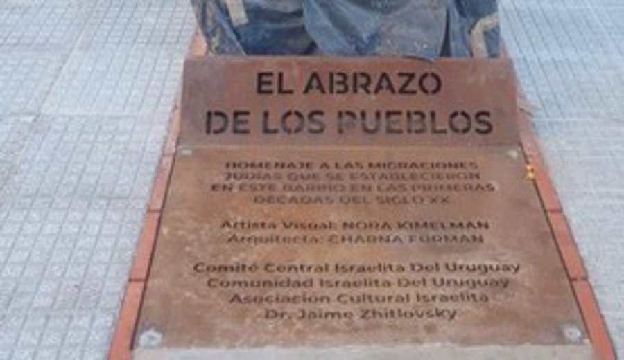 imagen de “El abrazo de los pueblos”: homenaje a la inmigración judía al Uruguay