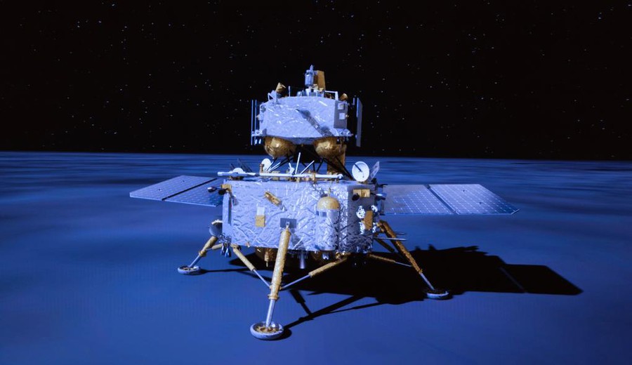 imagen de Chang'e-6 de China aluniza en la cara oculta de la Luna para recoger muestras