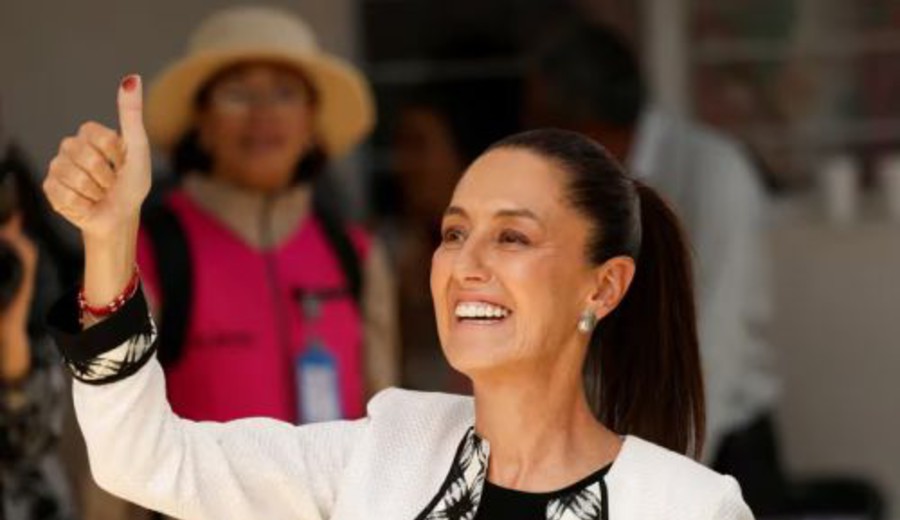 imagen de Claudia Sheinbaum ganó por amplio margen y se convirtió en la primera mujer presidenta en la historia de México