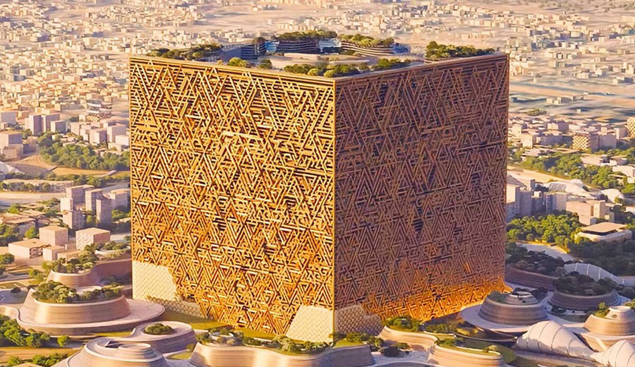 imagen de Arabia Saudí comienza a construir Mukaab, cubo gigante, en el que caben 20 Empire State