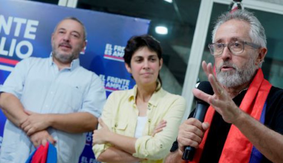 imagen de Schelotto, Piñeiro y Bergara, los tres candidatos del FA para la Intendencia de Montevideo