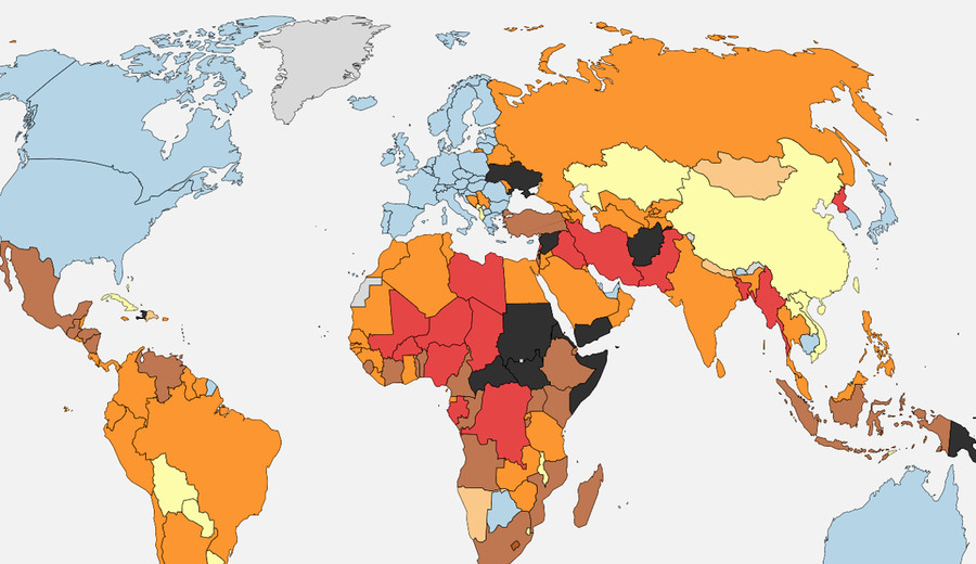 imagen de Mapa de la peligrosidad en el mundo en 2025: España recomienda viajar a Uruguay “con precaución”
