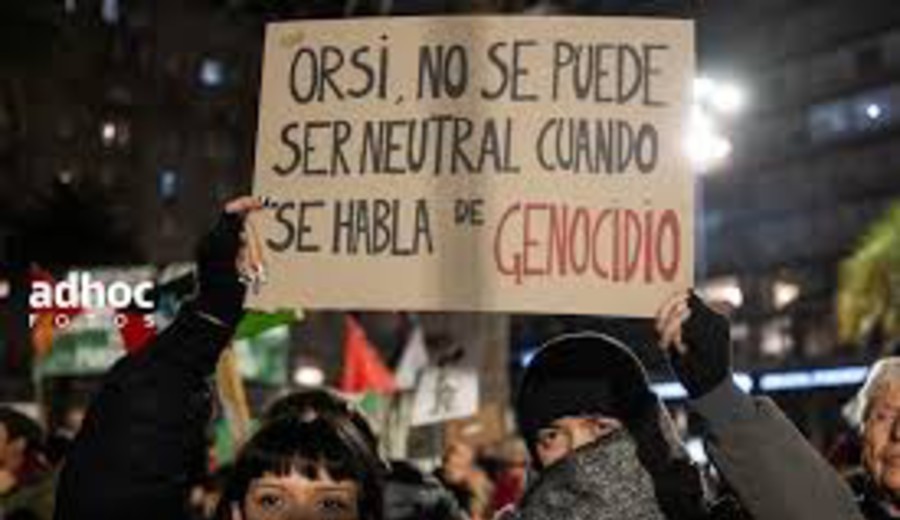 imagen de “Cortar relaciones con Israel”: Manifestación en plaza Independencia expresó solidaridad con Palestina