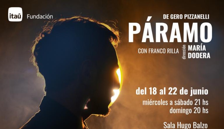 imagen de Primera temporada de “Páramo”, en sala Hugo Balzo (Sodre) dirigida por María Dodera, con la actuación de Franco Rilla