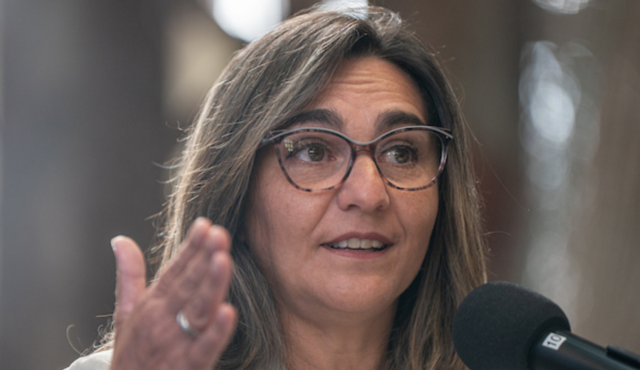 imagen de Andrea Cabrera, presidente de UTE, está de licencia médica por estrés laboral y se desconoce cuándo volverá