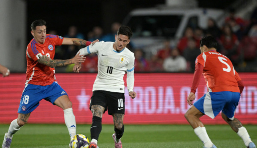 imagen de Uruguay empató 0-0 en su visita a Chile y terminó cuarto en las Eliminatorias Sudamericanas