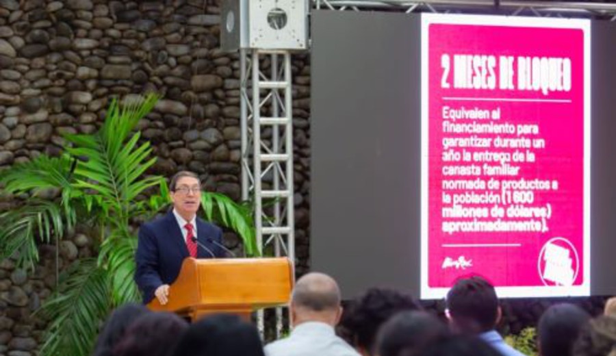 imagen de El bloqueo de EE.UU. continúa siendo la principal limitante para el desarrollo del país, afirmó el canciller cubano