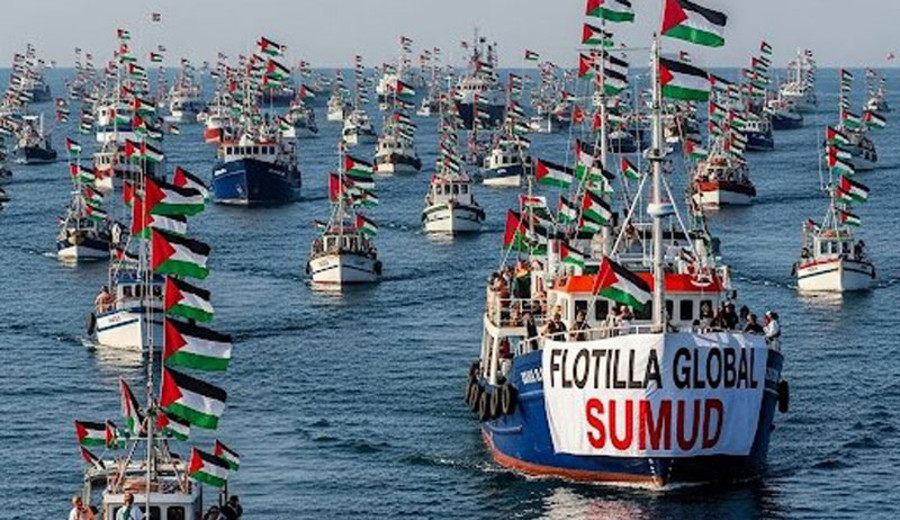 imagen de "Seguimos navegando”: La Global Sumud asegura que 23 de sus barcos están a 46 millas de Gaza