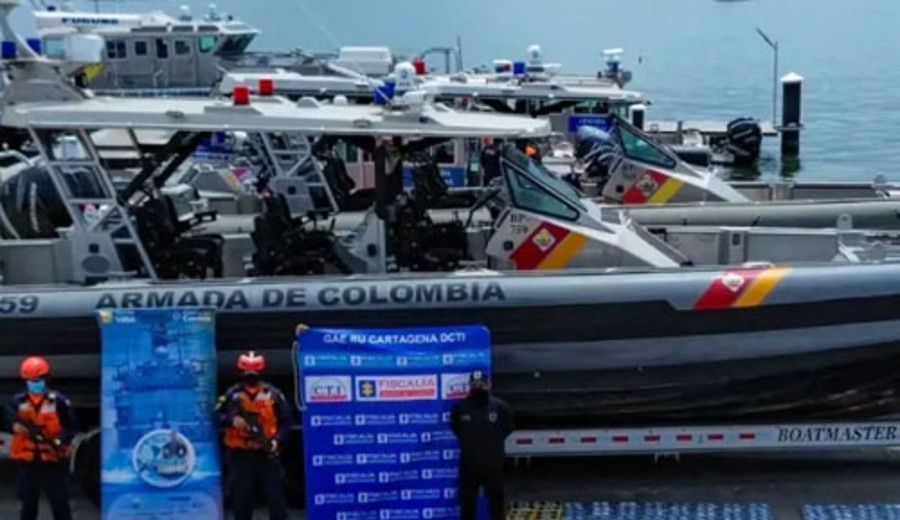 imagen de Armada de Colombia incauta cerca de 2 toneladas de cocaína en aguas del mar Caribe