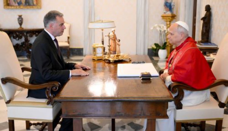 imagen de Orsi se reunió en audiencia oficial con el papa León XIV
