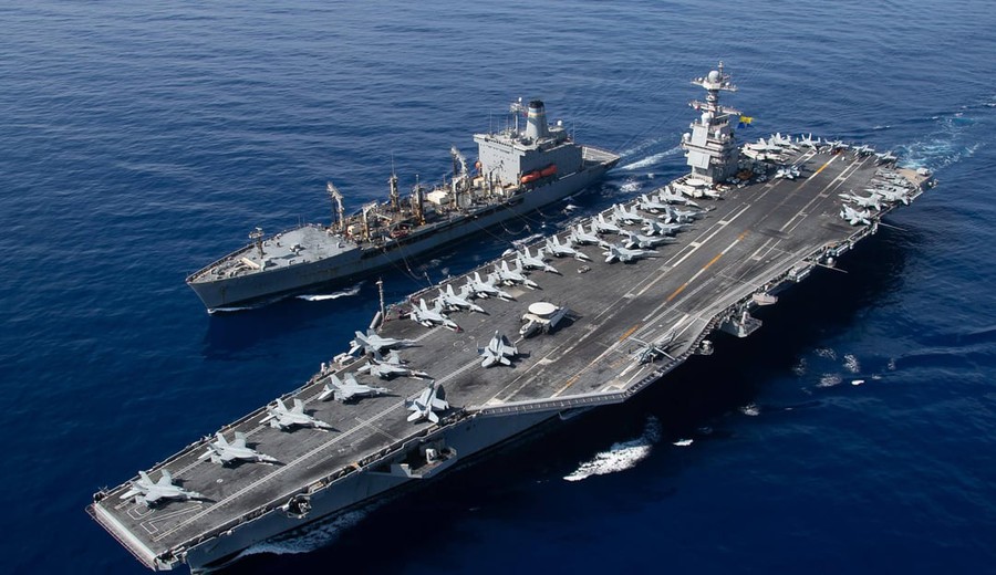 imagen de Portaviones USS Gerald R. Ford: la "plataforma de combate más letal" de la US Navy que será enviado al Caribe