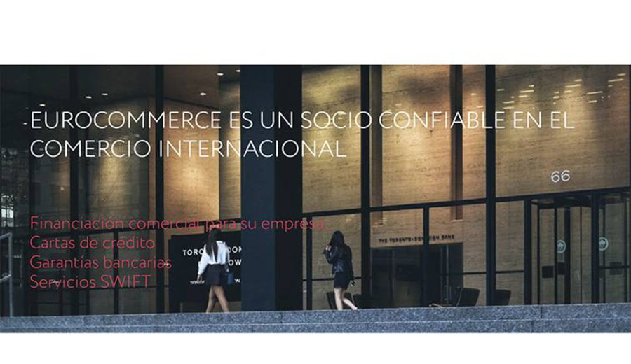 imagen de EuroCommerce: Foto principal del sitio es la fachada de un banco de Toronto condenado por lavado y narcotráfico