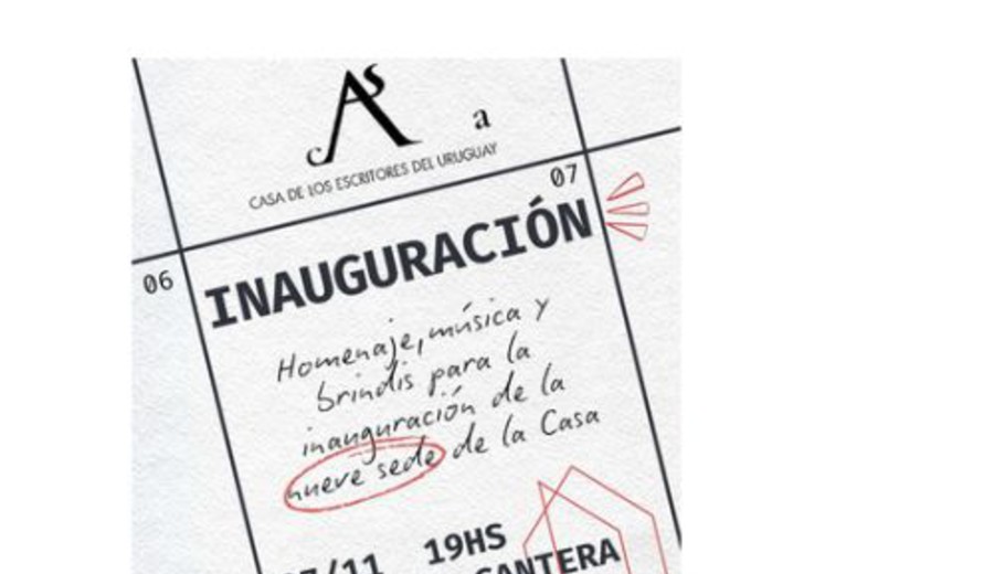 imagen de Casa de los Escritores del Uruguay inaugura local social