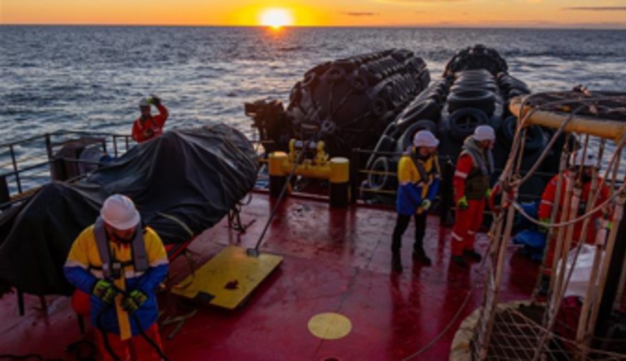 imagen de La Paloma: empresa marítima británica James Fisher inauguró base en el balneario con su primera operación en Uruguay