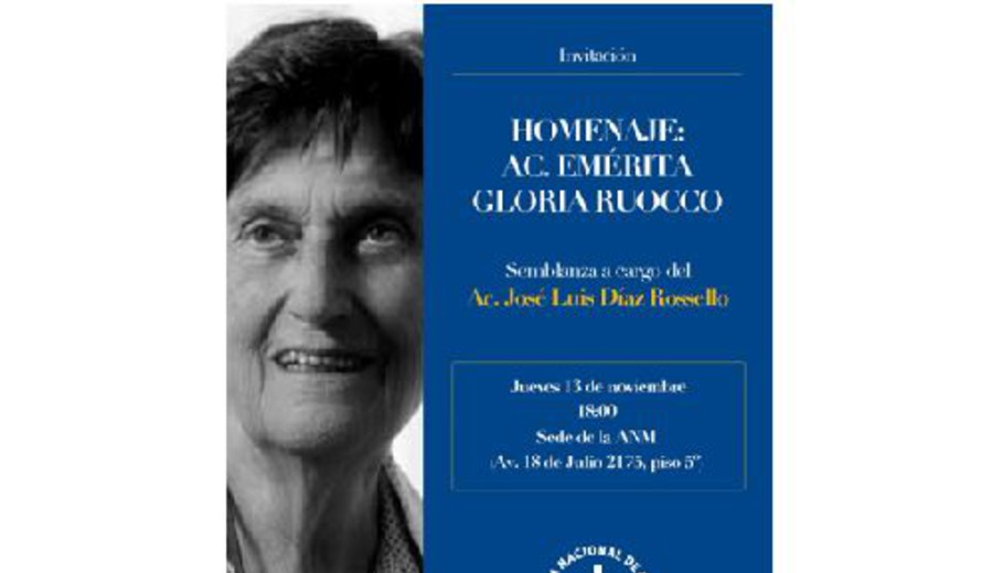 imagen de Homenaje a la Dra. Gloria Ruocco