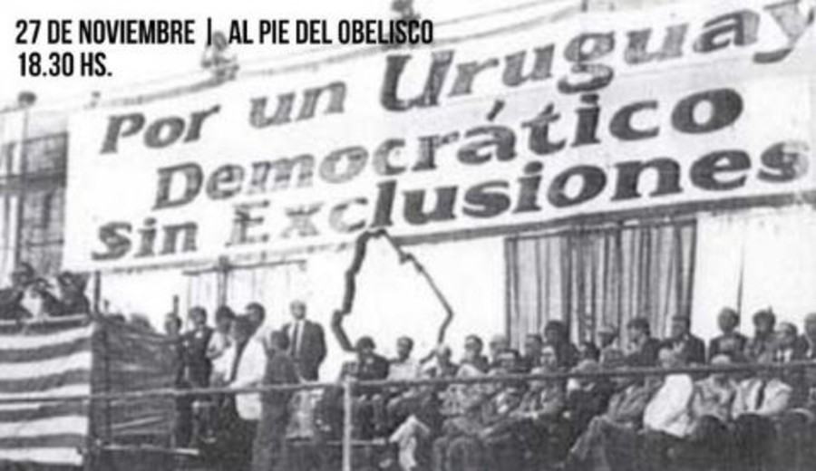 imagen de 42 años del "Río de la Libertad": “Por Un Uruguay Democrático Sin Exclusiones”