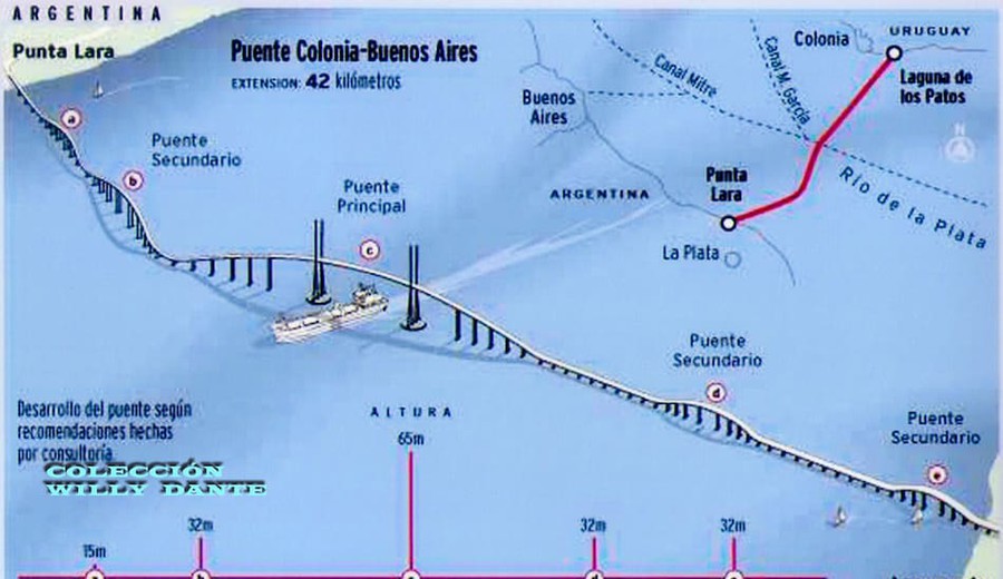 imagen de Interés chino en el puente Buenos Aires-Colonia: un viaducto de más de 60 kilómetros