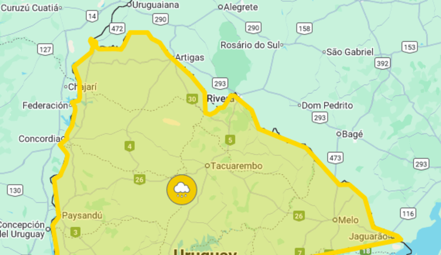 imagen de Inumet advierte que llegará ciclón extratropical a Uruguay con “precipitaciones abundantes y puntualmente copiosas”
