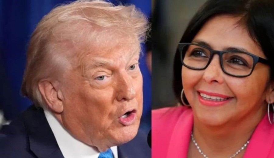 imagen de Trump: Delcy Rodríguez está “cooperando” con Estados Unidos