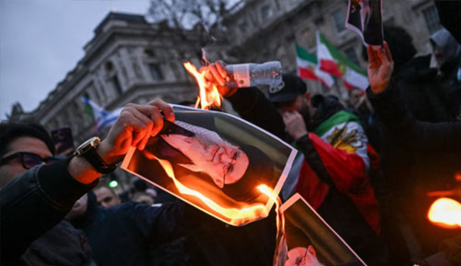 imagen de Masivas movilizaciones en diversas ciudades de Europa para condenar la represión del régimen iraní