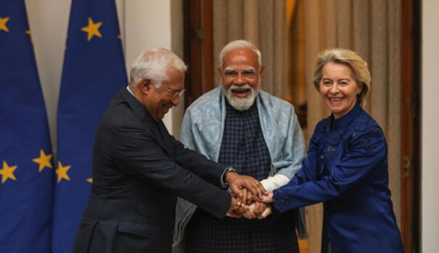 imagen de Europa firma con India, "la madre de todos los acuerdos comerciales"