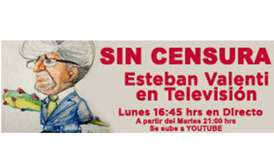 imagen de El lunes 9 de febrero en UKE TV retorna la columna de Esteban Valenti