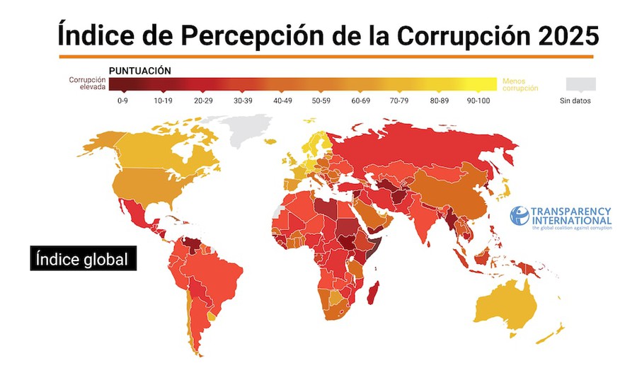 imagen de En el segundo año de Milei, Argentina retrocedió 5 lugares en el ranking global que mide la corrupción