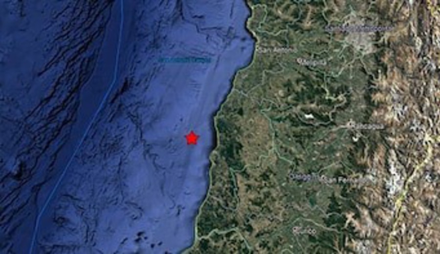 imagen de Un sismo de 6.1 grados se registró en Chile con epicentro 15 kilómetros al sureste de Parque Fray Jorge