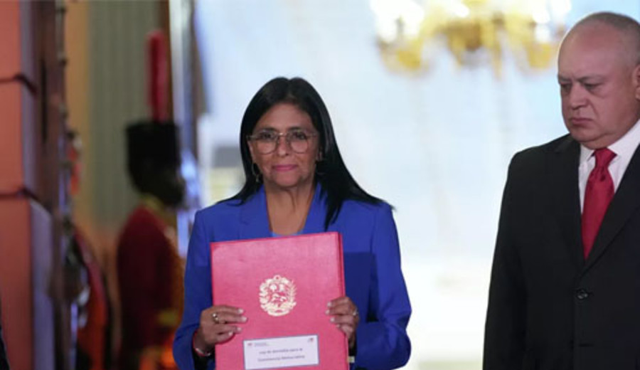 imagen de Delcy Rodríguez promulga la Ley de Amnistía tras su aprobación en la Asamblea Nacional de Venezuela