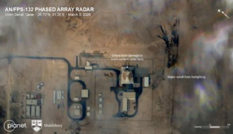 imagen de De acuerdo a imágenes satelitales habría daños en radares de interceptores de misiles de EE. UU. en Jordania y Emiratos