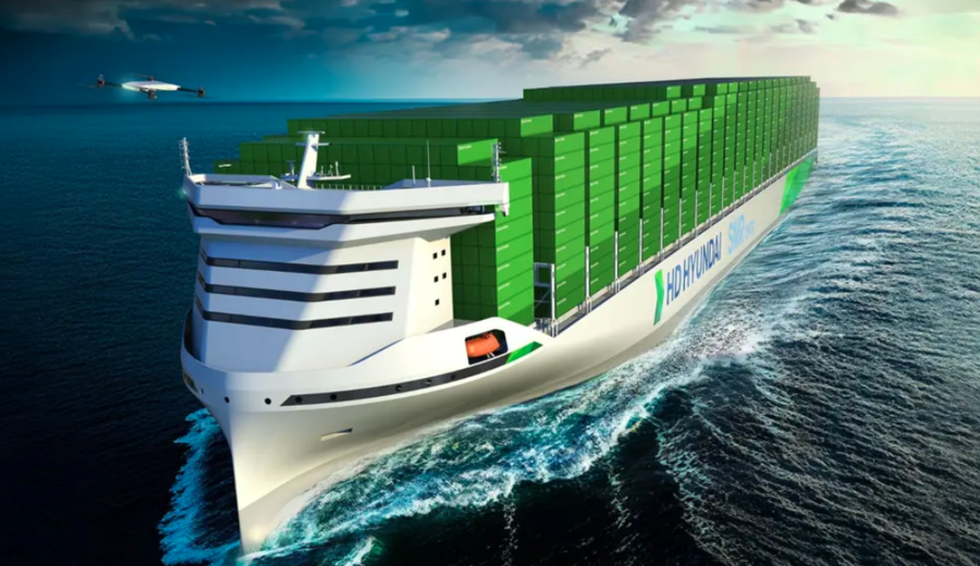 imagen de El primer buque portacontenedores propulsado por energía nuclear del mundo nace de la alianza entre HD Hyundai y ABS